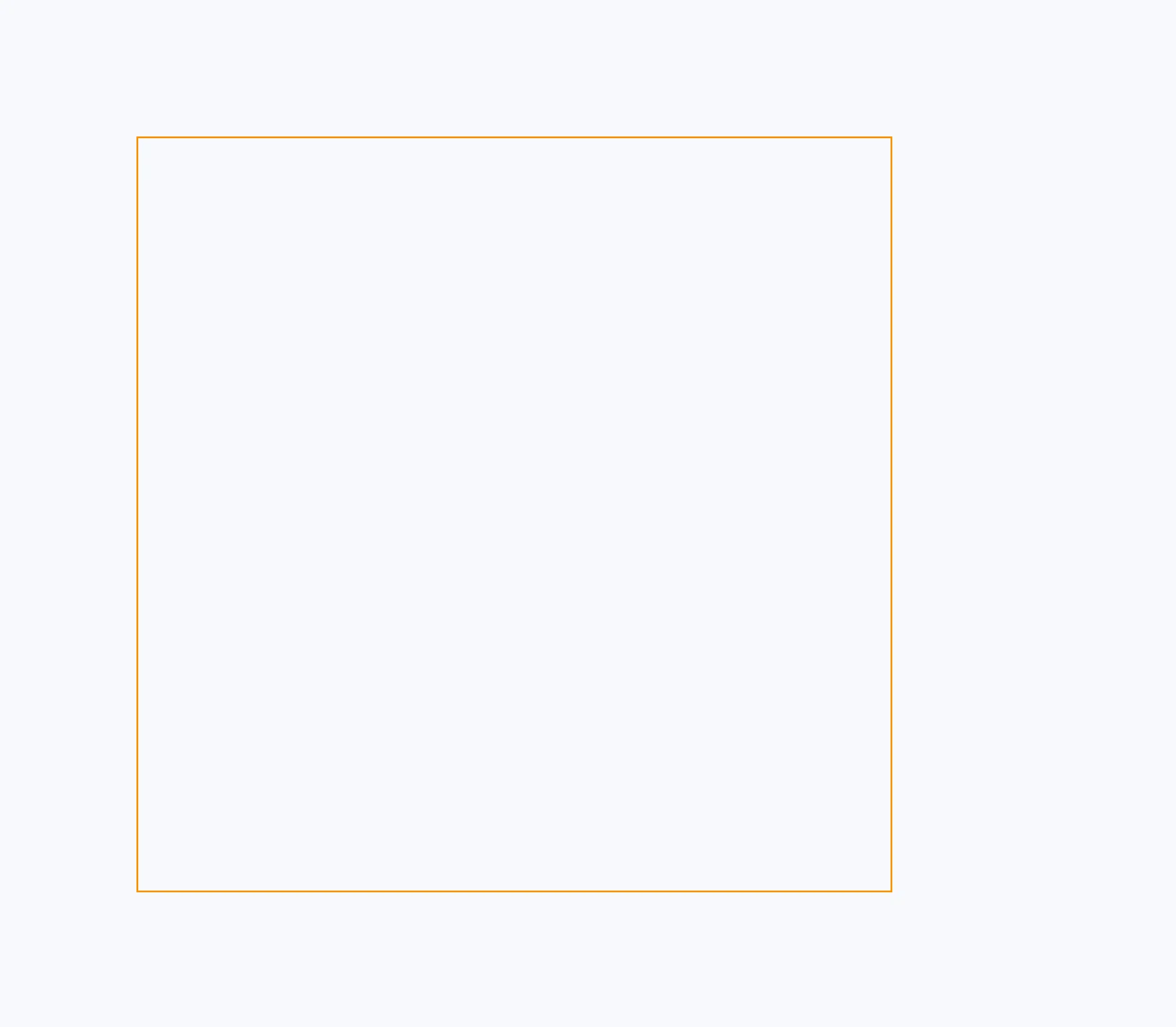 A rectangle dragged while holding SHIFT: the constraint keeps it square