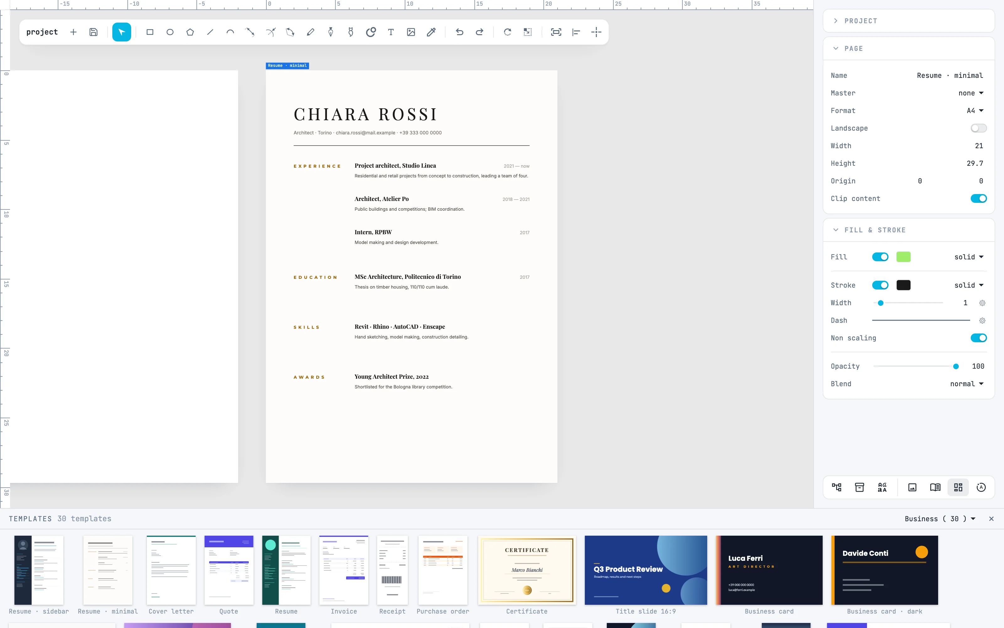 The résumé 